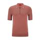 HUGO Herren Sayfong-1 Slim-Fit Polopullover mit Reißverschlussleiste und Struktur-Mix Pink M