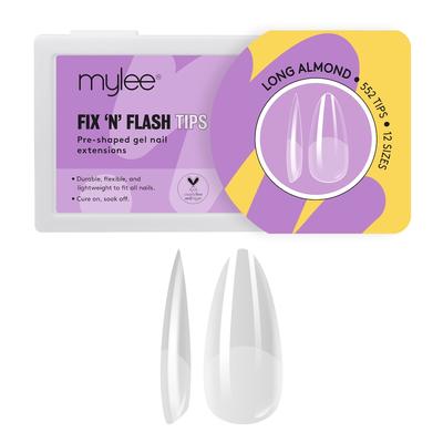 Mylee - FIX 'N' FLASH Tips Kunstnägel & Nageldesign 552 ct Long Almond (21.99 € / 1 ct)