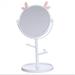 Desk Mirror In Cute Cat Ears Shape Vanity Mirror For You In Bathroom Or Bedroom- Pink