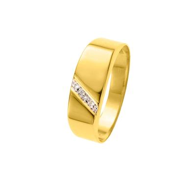 Lucardi - Ringe 585 Gold - goldfarbig Herrenschmuck 1 ct Herren (549.99 € / 1 ct) Image