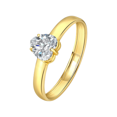 Lucardi Ringe 9 carat 585 Gold - 49mm Damen Image