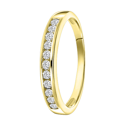 Lucardi Ringe 925 Silber Gold - 58mm Damen Image