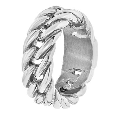 Lucardi - Ringe 'Bogota' Stahl - silbern Herrenschmuck 1 ct Herren (49.99 € / 1 ct) Image
