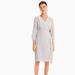 J. Crew Dresses | Nwt J Crew | Gray Silver Velvet Wrap Dress | Color: Gray/Silver | Size: 8