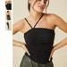 Anthropologie Tops | Nwt Anthropologie Dolan Asymmetric Ruched Tank Top - Large | Color: Black | Size: L