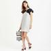 J. Crew Dresses | J. Crew Linen Dip Dyed Flutter Sleeve Dress | Color: Black/White | Size: Xs