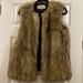 Zara Jackets & Coats | Faux Fur Vest | Color: Black/Tan | Size: M
