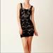 Free People Dresses | Free People Intimately Black Lace Bodycon Dress Size Xs | Color: Black/Cream | Size: Xs