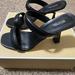 Michael Kors Shoes | Michael Kors Clara Sandal Black Leather Size 9.5 | Color: Black | Size: 9.5