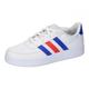 adidas Unisex Kinder Breaknet Sneakers, Ftwr White/Lucid Blue/Bright Red, 34 EU