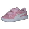 PUMA Baby Girls Smash V2 Glitz Glam V INF Sneaker, Pearl Pink White, 6 UK Child