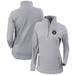 Women's Columbia Gray Milwaukee Brewers Omni-Wick Outward Nine Quarter-Zip Pullover Top