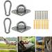 Hammock Hanging kit Hammock Hooks with Screw Bolts Stainless Steel Hammock Wall Hooks for Wall/Ceiling Mount for Indoor Outdoor Hammock Chair Hanging/Swing Hanging