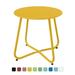 Grand Patio Outdoor&Indoor Steel Patio Side Table Weather Resistant Outdoor Small Round End Table for Patio Yard Balcony Garden Living Room Bedroom Yellow