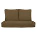 RSH DÃ©cor Indoor Outdoor Sunbrella Deep Seating Loveseat Cushion Set 1- 46â€� x 26â€� x 5â€� Seat and 2- 25â€� x 21â€� Backs Canvas Taupe