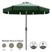 ABCCANOPY 7.5ft Outdoor Market Patio Umbrella with Push Button Tilt 8 Ribs 13+Colors Green