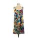 Old Navy Casual Dress - Shift Scoop Neck Sleeveless: Blue Floral Dresses - Women's Size X-Small