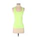 Athleta Active Tank Top: Green Color Block Activewear - Women's Size 2X-Small