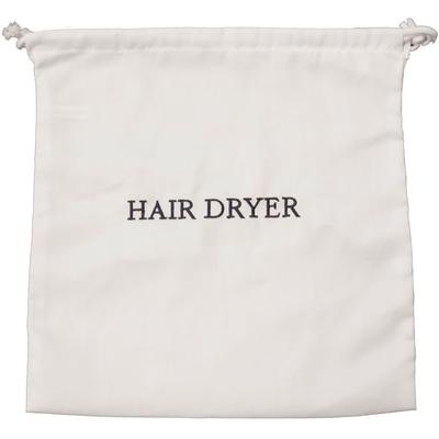 Hospitality 1 Source HDBAG-WH Hair Dryer Bag w/ Drawstring Closure - 12