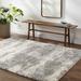 Grete 2' x 2'11" Modern Natural Gray/Cloud Gray/Walnut/Nutmeg/Dark Gray Area Rug - Hauteloom