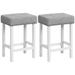 Costway 2 Pieces Counter Height Bar Stools with Sponge Padded Cushion-24.5 inches