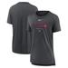 Women's Nike Heather Charcoal Atlanta Braves Authentic Collection Early Work Tri-Blend T-Shirt