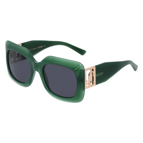 Jimmy Choo GAYA/S Damen-Sonnenbrille Vollrand Eckig Acetat-Gestell, grün