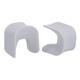 ECR4Kids Wave Seat, 14in - 15.1in Seat Height, Perch Stool Plastic in Gray | 15.1 H x 12.6 W x 16.5 D in | Wayfair ELR-15850-LG