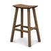 POLYWOOD® Traditional Garden Patio Bar Stool Plastic in Brown | 29.75 H x 20 W x 15.75 D in | Wayfair 2002-TE