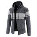 Dtydtpe 2024 Clearance Sales Sweaters for Women Color Matching Hooded Zipper Warm Cardigan Knitted Coat Womens Long Sleeve Tops Womens Sweaters