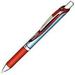 Pentel EnerGel Deluxe RTX Retractable Liquid Gel Pen Fine Line Needle Tip Red Ink Box of 12 (BLN75-B)