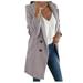 Dtydtpe Clearance Sales Shacket Jacket Women Woman Long Wool Coat Elegant Blend Coats Slim Female Long Coat Outerwear Jacket Womens Long Sleeve Tops Winter Coats for Women