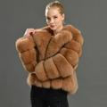 PIKADINGNIS Winter Thicken Mink Coats Women Fashion Turndown Collar Short Faux Fur Coat Elegant Warm Plush Outerwear Womens Jacket