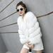 PIKADINGNIS Womens Faux Fur Coat Autumn Winter High Quality Faux Fox Fur Overcoat Female Korean Chic Short Fluffy Plush Jacket 4XL