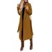 Dtydtpe Clearance Sales Shacket Jacket Women Wool Coat Thin Coat Trench Long Jacket Slim Long Belt Elegant Overcoat Outwear Womens Long Sleeve Tops Winter Coats for Women