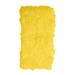 Yellow 48 x 24 x 0.2 in Indoor Area Rug - Everly Quinn Solid Color Handmade Sheepskin Rectangle 2' x 4' Area Rug in Sheepskin | Wayfair