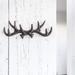 Millwood Pines Vintage Cast Iron Antler Wall Hanging Hook w/ Antique Finish Metal Coat Hanger w/ Hook, Including Screws & Anchors Metal | Wayfair