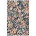 Blue/Indigo 72 x 72 x 0.35 in Indoor Area Rug - Winston Porter Kellis Floral Hand Tufted Wool/Area Rug in Blue/Plum Cotton/Wool | Wayfair