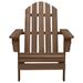 Highland Dunes Jene Solid Wood Adirondack Chair Wood in Brown | 60.2 H x 34.6 W x 27.6 D in | Wayfair 5455AF90495C4A5F8E270CCE236B6FDC