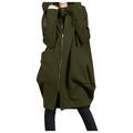 Dtydtpe Clearance Sales Shacket Jacket Women Full Zip Hoodie Long Cardigan Hooded Cardigan Jacket Coat Dress Womens Long Sleeve Tops Winter Coats for Women