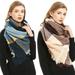 rygai Autumn Winter Women Scarf Square Plaid Long Shawl Bandana Neck Warmer Blanket