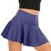 Womens Tennis Skirt with with Lining Shorts Pockets Casual High Waisted Ruffle Athletic Golf Workout Skorts Skirts