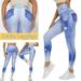 CAICJ98 For Women Womens Plus Size Leggings Cotton Full Length Womens Leggings Plus Size. Great for Gym Workout Or Yoga Light Blue S