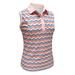 Monterey Club Women s Layla Print Sleeveless Golf Polo Shirt #2397