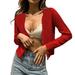 iOPQO Cardigan For Women Cardigan Sweaters For Women Womens Vintage Shawl Collar Cardigan Ribbed Trim Button Down Knit Sweater Going Out Tops For Women Womens Tops Coats For Women Red M