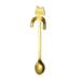 SANWOOD Spoon Cartoon Cats Long Handle Stainless Steel Coffee Tea Hanging Spoon Kitchen Supplies