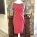 Lularoe Dresses | Lularoe Red & Gray Geometric Comfy Soft Bodycon Dress | Color: Gray/Red | Size: Xs