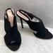 Kate Spade Shoes | Kate Spade Woman Black Suede Heel Shoes Size 8b Preowned | Color: Black | Size: 8