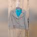 Nine West Jackets & Coats | Nine West Jacket Women Sz 10 Gray W/ Blue Pin Stripes | Color: Gray | Size: 10