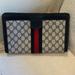 Gucci Bags | Authentic Gucci Gg Canvas Sherry Line Clutch Bag Gray Red Navy | Color: Gray/Red | Size: Os